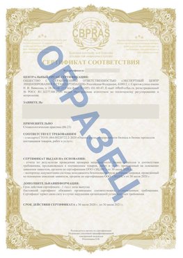 Образец Сертификат СТО 01.064.00220722.2-2020 Навля Сертификат СТО 01.064.00220722.2-2020 